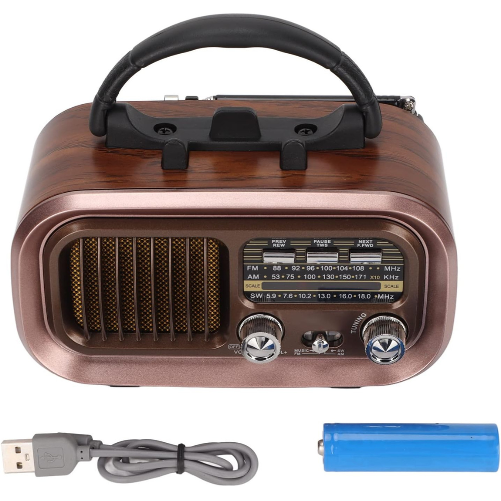 Miniatura 5 de Radio Retro Fm Am Sw Bluetooth rv-109bt